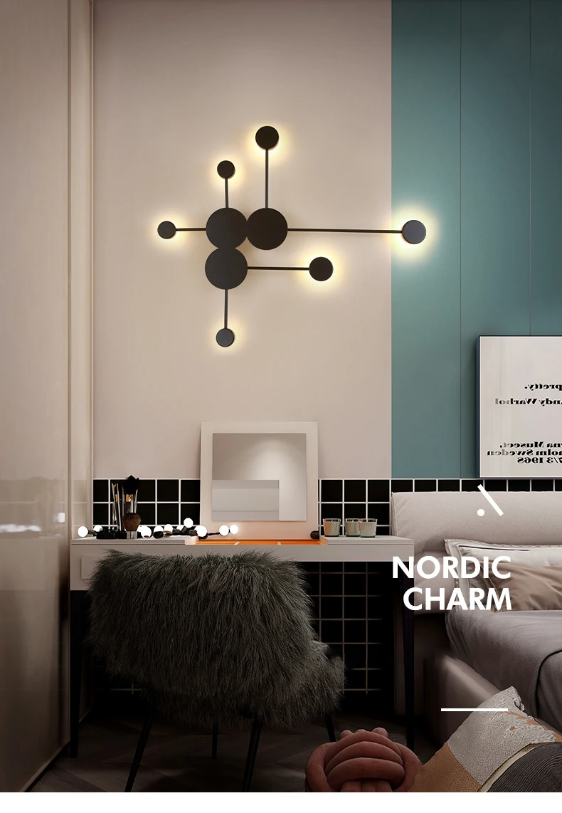 designer wall lights Nordic living room wall light minimalist modern designer living room wall decoration creative bedroom bed lamp led wall lights