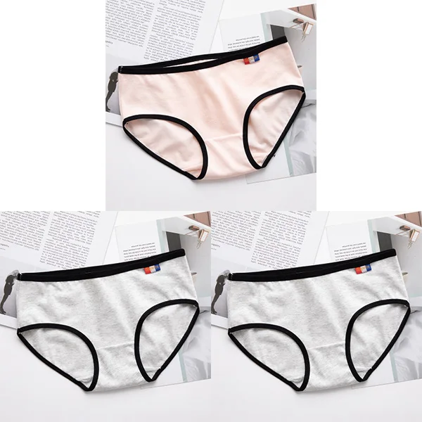 2 LTgrey pink BZEL, новое однотонное женское нижнее белье, женские трусики, качественные сексуальные трусики для девушек, хлопковые трусы для девушек-подростков, повседневные трусы, нижнее белье - Цвет: 2 LTgrey pink
