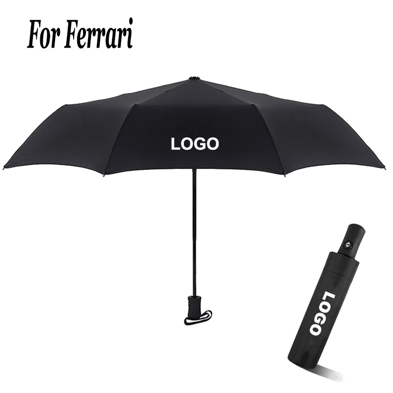 Paraguas automático logotipo de para hombre y sombrilla de viaje a prueba de viento, resistente al viento, plegable, lluvia| Paraguas| - AliExpress