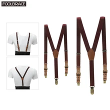 Parent-Child Style Soild Color Children/Adult Belt Baby Boys Girls Adjustable Suspenders 3 Clip-on Y-back Braces Elastic