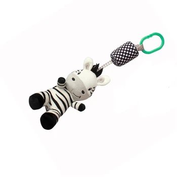 

Cartoon Cute Black And White Zebra Baby Toy Move Baby Bed Pendant With Bell Enlightenment Toy Best Sellig