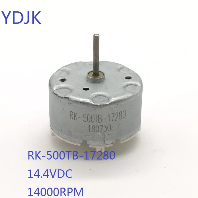 1pcs DC Motor RK-500TB-17280 Mikro 500 14.4VDC 14000RPM RK500TB Süpürme  Robot/Tütsü Püskürtücü