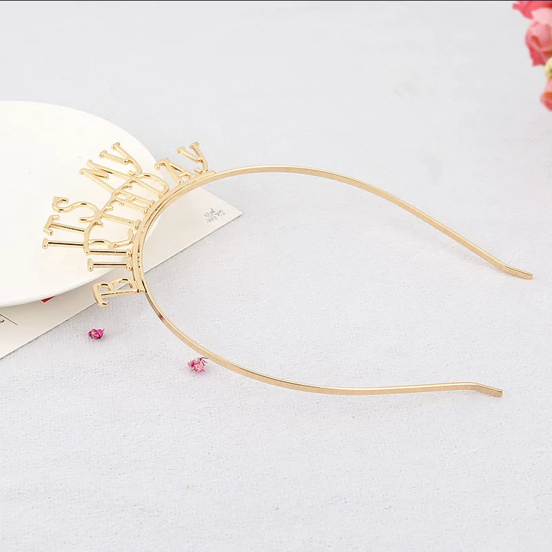 2020 New Style Alloy Letter Headband This Is My Birthday Headwear Festive Ladies Hair Accessories Birthday Headband Wholesale