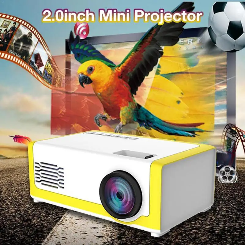 Дизайн 1080p Full HD проектор M1 светодиодный проектор 320x240 пикселей Видео беспроводной WiFi многоэкранный проектор домашний кинотеатр