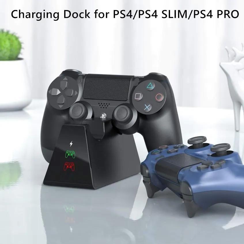 

Charging Dock for PS4/PS4 SLIM/PS4 PRO Universal Handle Charging Base Dual PS4 Controller Charging Station Gaming Accessories