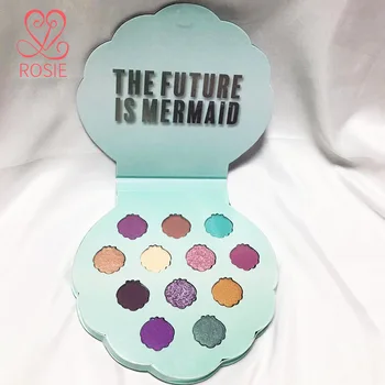 

Nude Mermaid EyeShadow Palette 12 Color Pressed Glitter Shimmer Matte Eyeshadow Pallete Highly Pigmented Makeup Palette Cosmetic