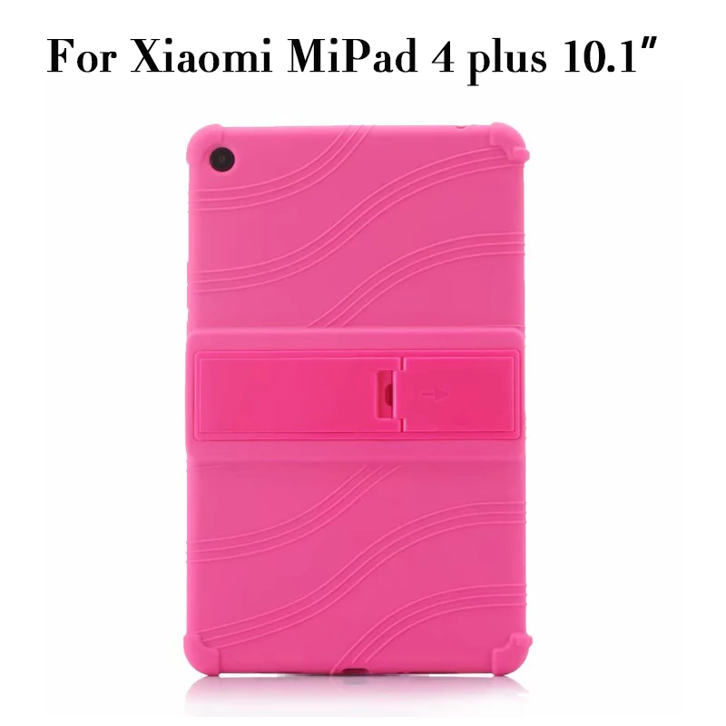Силиконовый чехол для Xiaomi mi Pad 4 mi Pad4 mi pad 4 8," планшетный ПК Защитный чехол для Xiaomi mi Pad 4 plus mi Pad 4 plus 10,1" - Цвет: mipad4 plus rose red