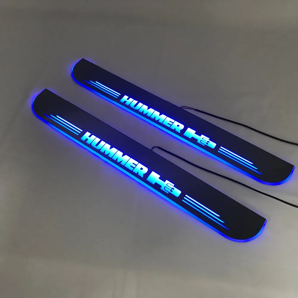 Osmrk led перемещение двери Накладка для hummer h3 динамический дверной порог пластина