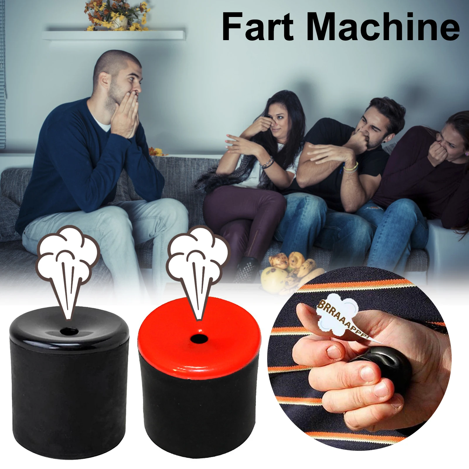 Ivyday Funny Realistic Farting Sounds Fart Pooter Gag Prank Noise Machine Joke Innovative Tricky Prop Toy