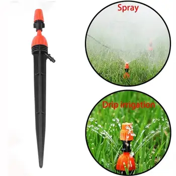 

10PCS Drip irrigation spray dripper Sprinkler Drip System Garden Irrigation Misting Micro Flow Dripper Head 4/7 mm Hose