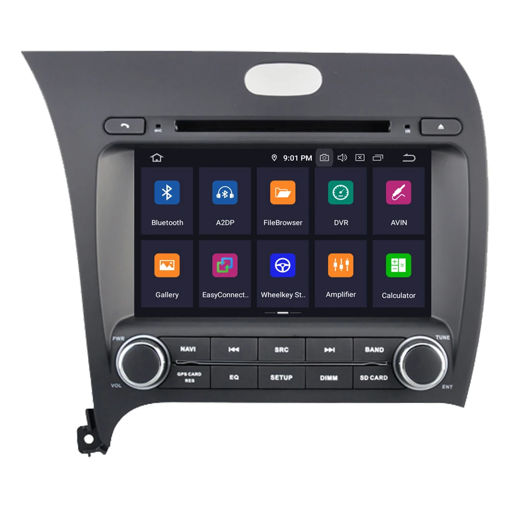 Excellent RoverOne Car Multimedia Player For Kia Cerato K3 Forte 2013+ Android 9.0 Autoradio GPS Navigation Bluetooth Radio Stereo DVD 2