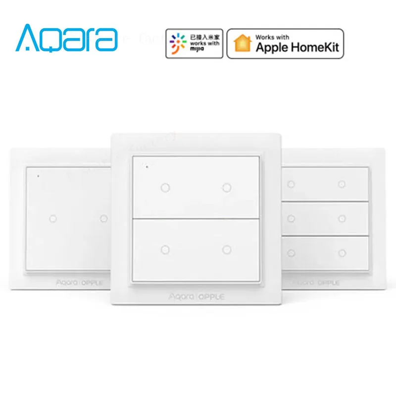 Беспроводной смарт-коммутатор OPPLE Aqara работает с приложением Apple HomeKit и Mihome-две/четыре/шесть кнопок