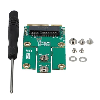 

New M.2 NGFF to Mini PCI-E Adapter for M.2 Wifi Bluetooth Wireless Wlan Card Intel for Laptop