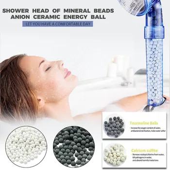 

Ionic Shower Head Filter Ball Bathroom Shower Replacement Water Purification Energy Stone Ball Shower Head Filter Beads UK #LR2