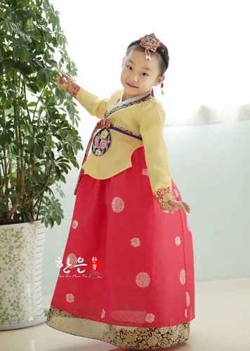Girl Hanbok Детское платье в Корейском стиле с вышивкой «ханбок» для девочек, костюм, традиционная одежда с длинными рукавами для костюмированной вечеринки в этническом стиле для мамы и дочки - Цвет: Girl Hanbok