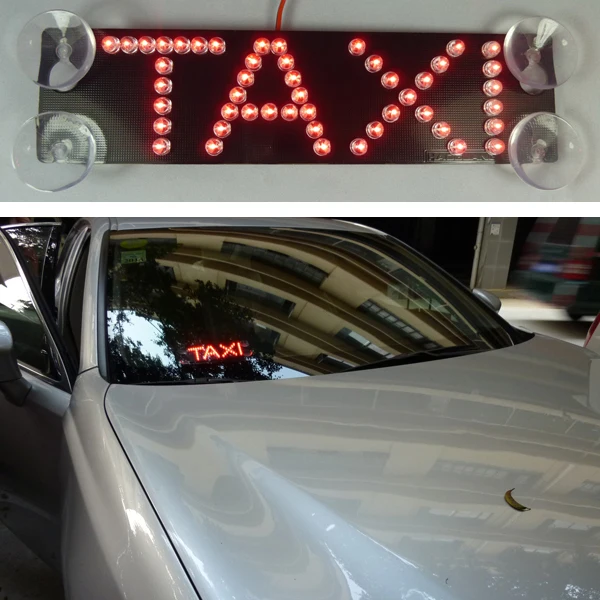 48 Led лампа для такси индикатор кабины лобовое стекло панель uber знак присоска