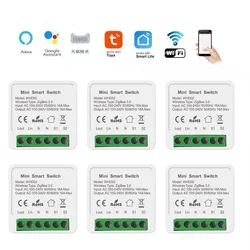 16A Tuya Wifi Mini DIY Smart Switch 2-way Voice Control Timer Wireless Switches Smart Home Automation Work with Google HomeAlexa