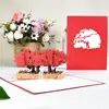 Cartes Pop-Up 3D fleurs, cadeaux d'anniversaire, carte postale licorne érable et cerisiers, Invitations de mariage, cartes de vœux ► Photo 3/6