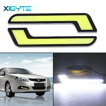 

2pcs Daytime Driving Fog Lights Vehicle Daytime Running Light COB LED Car Lamp External Lights Auto Waterproof Car Accessories