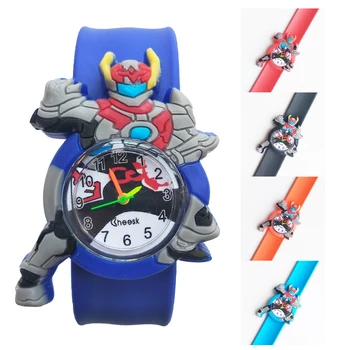 

Cartoon Mech Warrior Watch Children Baby Gift Outdoor Sports Quartz Wristwatches Kids Watches for Boys Girls Child Student Clock