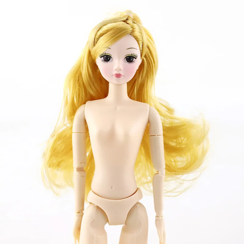 1/6 BJD, 30 см, BJD куклы, 3D глаза, 20 суставов, обнаженное тело, сделай сам, золото, каштановые волосы, женское тело, белая кожа, кукла, игрушка, подарки для детей - Цвет: Серый
