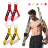 Fitness Metal Gym Handles with D Ring Deavy Duty Aluminum Alloy Non-slip Grip for Cable Machine Resistance Bands Accessories 1