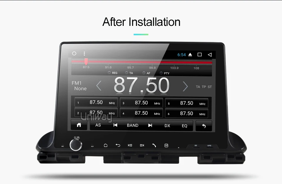 Clearance Uniway ASLT9071 android 9.0 car dvd for Kia CERATO K3 2018 2019 video radio player gps navigation with steering wheel car stereo 2