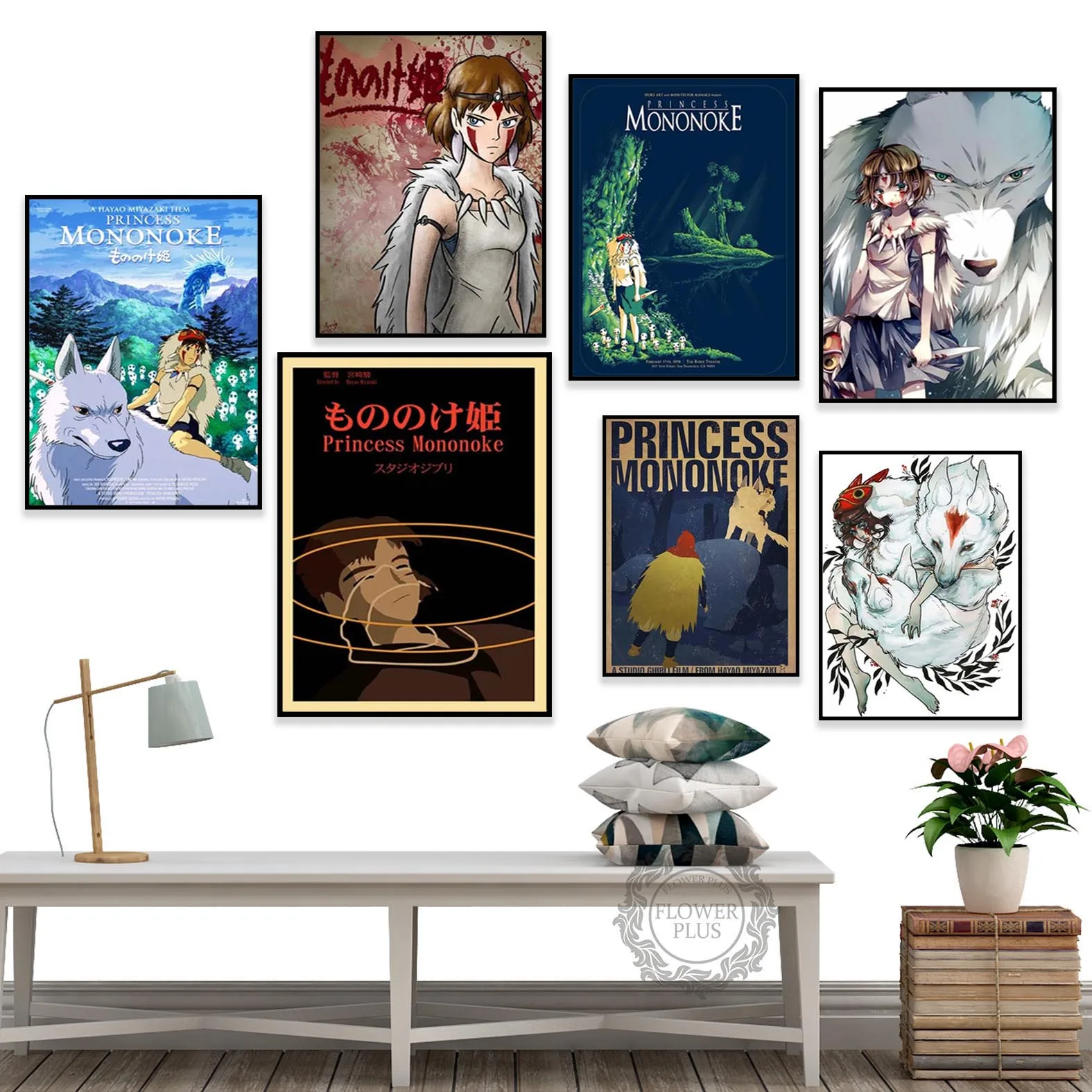 Принцесса Мононоке плакат 20th anniversary Studio Ghibli плакаты и принты настенные