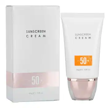 

Face Body Sunscreen Cream Moisturizing Sun Block Cream Isolated Sunblock Lotion SPF50+