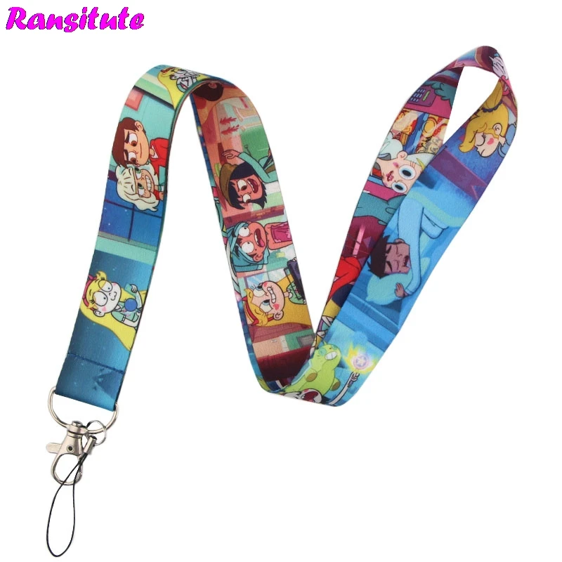 

Ransitute Star vs the Forces of Evil keys ID Card Gym Mobile Phone Straps USB badge Holder DIY Phone Hang Rope Lanyard R533