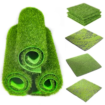 

Grass Mat Green Artificial Fake Lawns Turf Carpets Home Garden Ornament DIY Craft Artificial Lawn Grass For Wedding Decoration