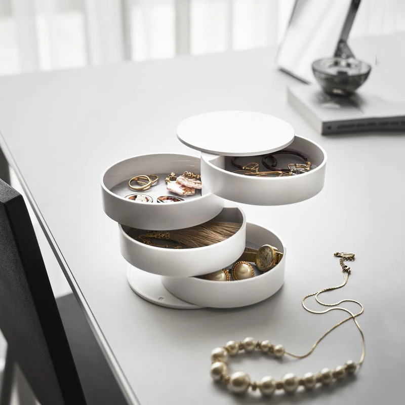 Rotating Jewelry Box Bracelet Head Rope Necklace Finishing Multilayer