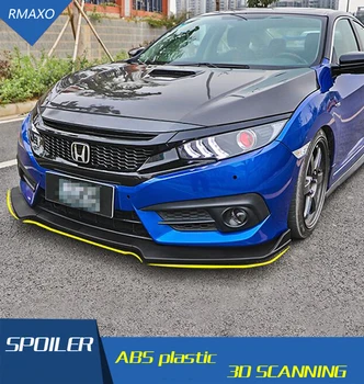 

For Honda Civic Body kit spoiler 2015-2018 For Honda Civic EC ABS Rear lip rear spoiler front Bumper Diffuser Bumpers Protector