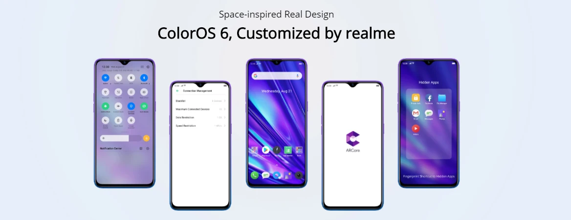 Мобильный телефон Realme Q Realme 5 Pro, глобальная версия, 6,3 дюймов, Восьмиядерный процессор Snapdragon 712AIE, четырехъядерный процессор 48 МП, 4035 мАч