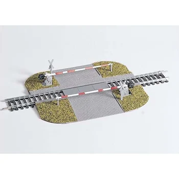 Miniature model  1:87  HO ratio  Road rail crossing barrier 55725  Urban building model  Building model of train sand table