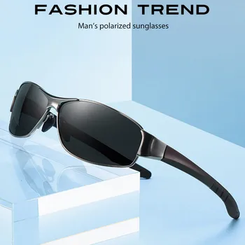 

Men Sunglasses Men Polarized Brand 2020 Fashion Square Metal Frame Male Sun Glasses Driving Fishing Eyewear Zonnebril Heren