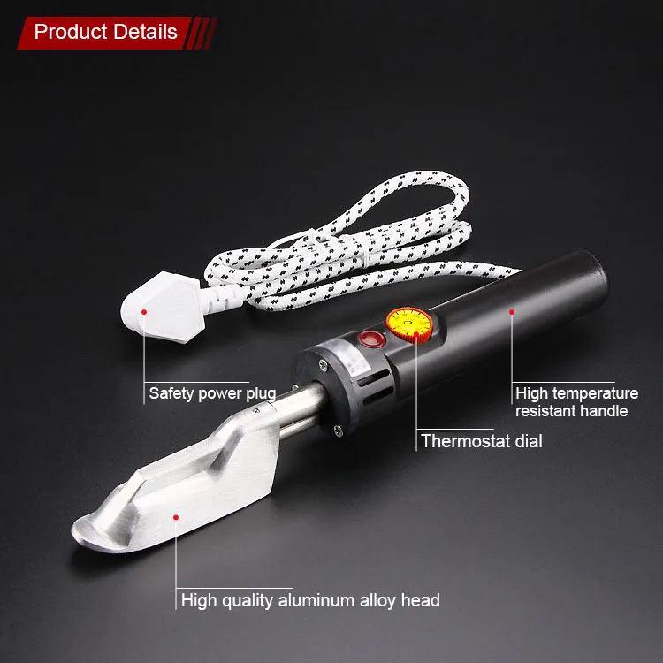 Skup 220V 150W 50 350C stopień regulowany mini żelazko elektryczne do odzieży skórzanej 87mm X 27mm