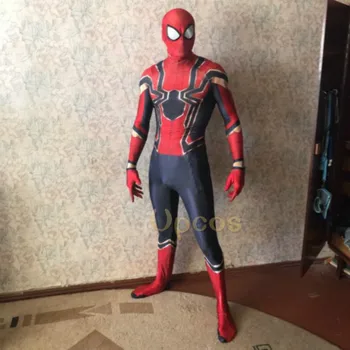 

Adult Spider Suit Far From Home Cosplay Costume Tom Holland Peter Park Iron Man Costume Disfraz