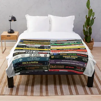 

Hip Hop Tapes 90s Hip Hop Tees Throw Blanket Soft Sherpa Blanket Bed Sheet Single Knee Blanket Office Nap Blanket