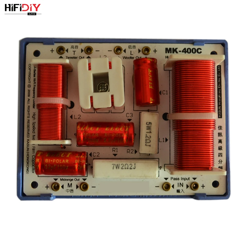 HIFIDIY LIVE MK-400C 3 Way 4 динамик (твитер + mid 2 * бас) HiFi s аудио кроссовер с делителем частоты