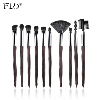 

FLD 10/5Pcs Fan Diamond Coffee Face Eye Makeup Brushes Set Eyebrow Eyelash Powder Brush Pinceau Mascara Wands Brochas Maquillaje