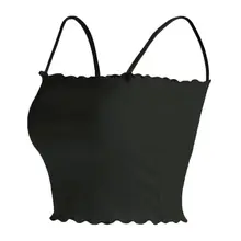 Женский летний стильный однотонный лаконичный сексуальный облегающий однотонный короткий топ