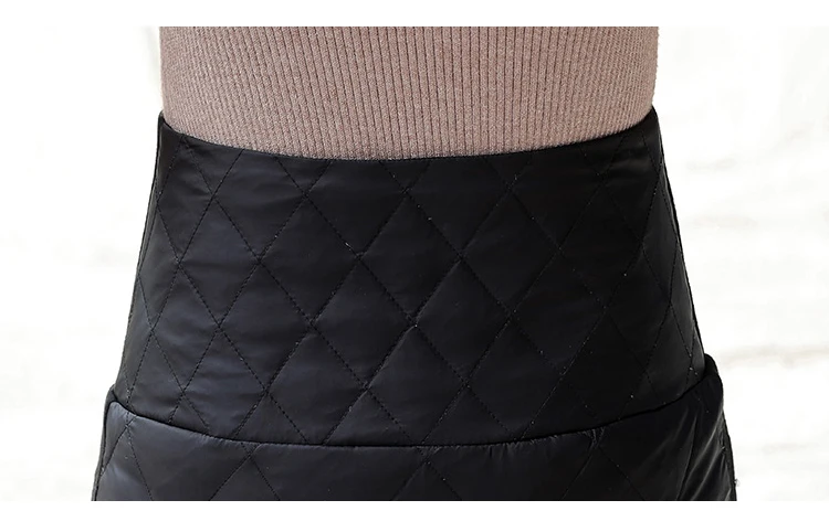 4XL,, хлопковая юбка для женщин, зимняя, размера плюс, длина до середины икры, карман, тонкая юбка, длинная, толстая, теплая, высокая талия, женские юбки