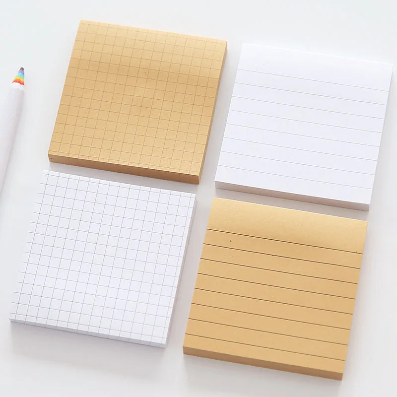

Creative Gird/Line /Blank N Times Sticky Memo Notes Multifunctional Weekly Daily Planner Decorative Stickers School Stationery