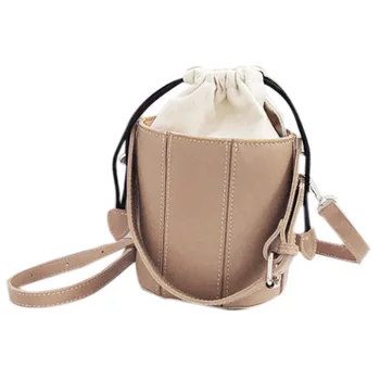 

Korean Version of the Wild Drawstring Bucket Bag Chic Shoulder Bag Fashion Temperament Fairy Bag