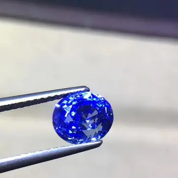 

Q227 Oval Nature 2.58ct Unheat Cornflower Blue Sapphire Loose Beads Loose Gemstones