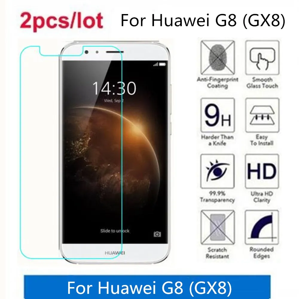 

Tempered Glass For Huawei G8 (GX8) 2.5D Premium Screen Protector Film On For Huawei G8 GX8 RIO-L01 RIO-L02 RIO-L03