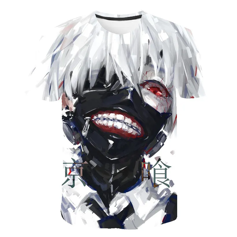 Tokyo Ghoul Футболка мужская аниме футболка с принтом черепа террор классная одежда