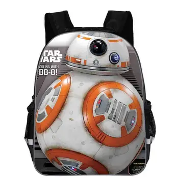 

11-16inch Star Wars Backpack movie the force awaken School Bag Darth Vader Yoda Jedi Kid's men primary bags custom made