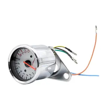 

Hot Sale Motorcycle Tachometer Delicate Texture 12V 0-13000 Tachometer Retro Tach RPM Gauge Rev Counter Universal for Motorcycle